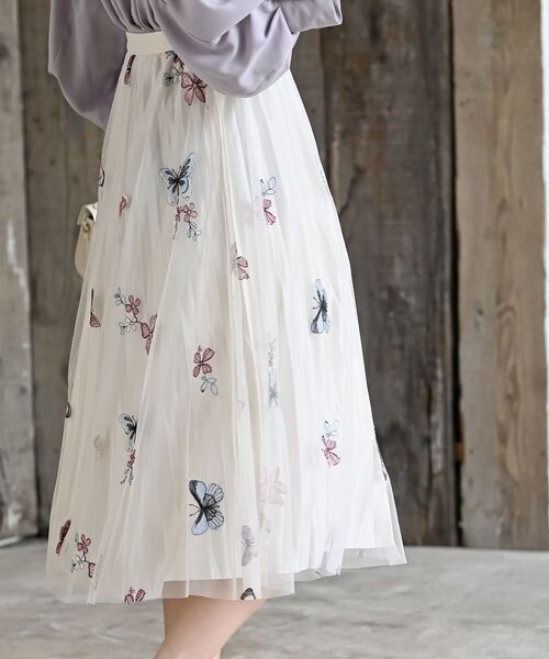 rps（アールピーエス）の「バタフライチュールスカート（スカート・レディース・ブラック/アイボリー・フリー）」の6枚目の写真