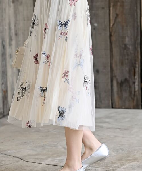 rps（アールピーエス）の「バタフライチュールスカート（スカート・レディース・ブラック/アイボリー・フリー）」の8枚目の写真