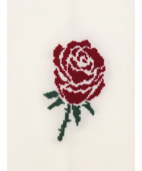 jouetie(ジュエティ)の「【LONSDALE×jouetie】ローズジャガードラインハイソックス(ソックス/靴下・レディース・ブラック/オフホワイト・FREE)」の10枚目の写真