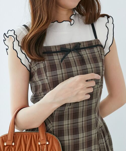 MAJESTIC LEGON（マジェスティックレゴン）の「トップスセットデコルテオープンワンピ（ワンピース・レディース・ブラック系その他/ブラック系その他2/ブラウン系その他2/ベージュ系その他2・MEDIUM/X-SMALL/SMALL）」の11枚目の写真