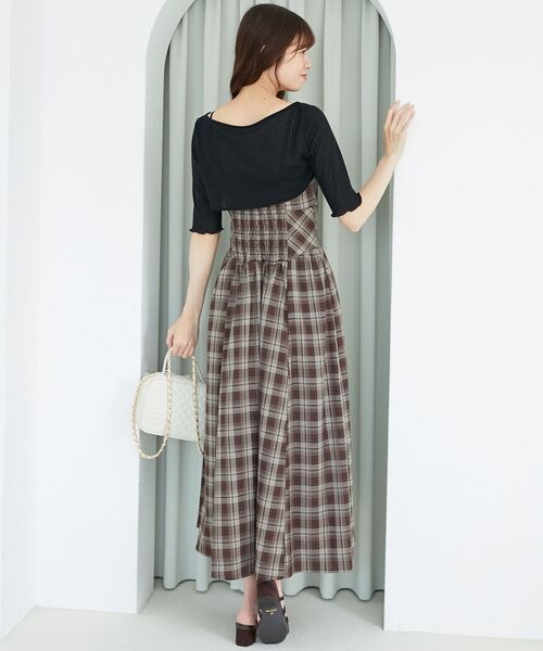 MAJESTIC LEGON（マジェスティックレゴン）の「トップスセットデコルテオープンワンピ（ワンピース・レディース・ブラック系その他/ブラック系その他2/ブラウン系その他2/ベージュ系その他2・MEDIUM/X-SMALL/SMALL）」の14枚目の写真