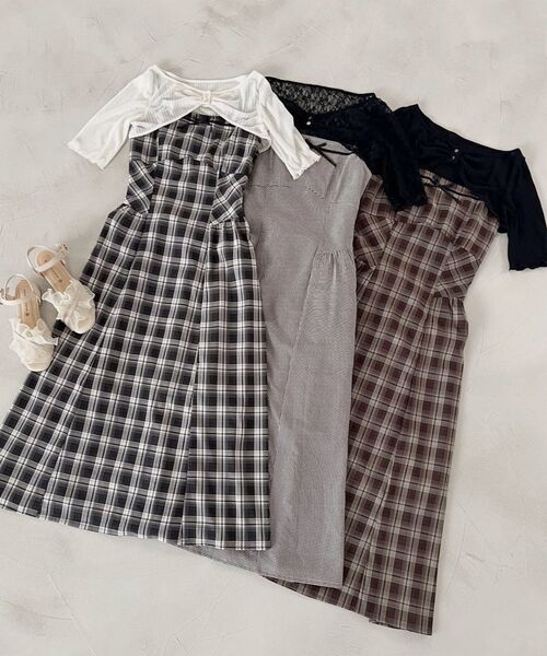 MAJESTIC LEGON（マジェスティックレゴン）の「トップスセットデコルテオープンワンピ（ワンピース・レディース・ブラック系その他/ブラック系その他2/ブラウン系その他2/ベージュ系その他2・MEDIUM/X-SMALL/SMALL）」の19枚目の写真