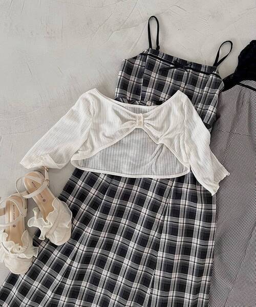 MAJESTIC LEGON（マジェスティックレゴン）の「トップスセットデコルテオープンワンピ（ワンピース・レディース・ブラック系その他/ブラック系その他2/ブラウン系その他2/ベージュ系その他2・MEDIUM/X-SMALL/SMALL）」の20枚目の写真