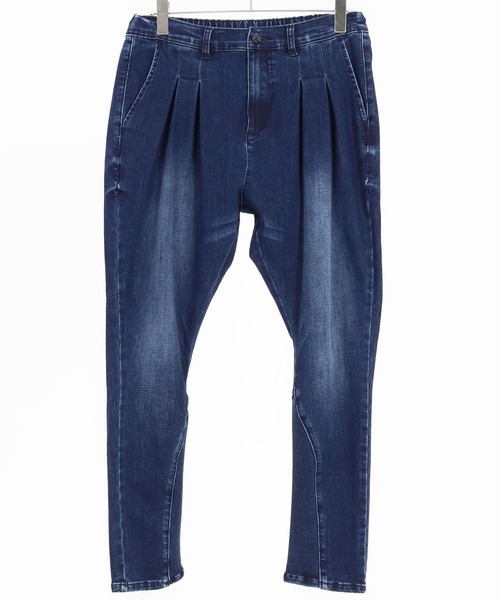 CAMBIO(カンビオ)の「mp13797- Stretch Denim Ribbed Hem Pants デニムパンツ(デニムパンツ・メンズ・ライトインディゴブルー/ダークインディゴブルー・S/M/L)」の17枚目の写真