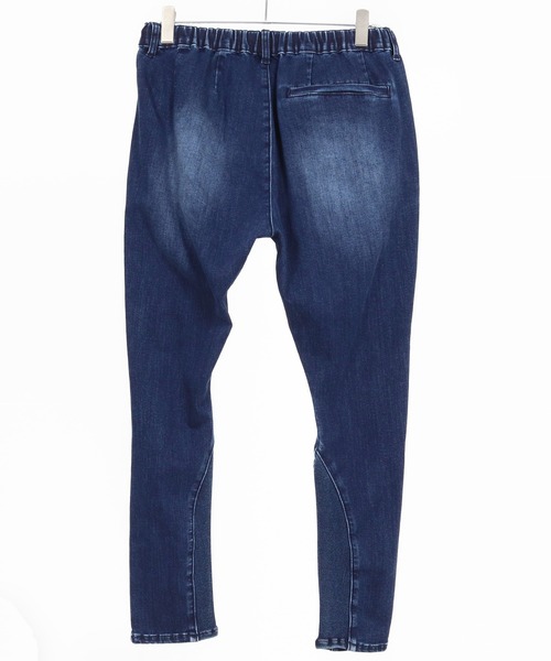 CAMBIO(カンビオ)の「mp13797- Stretch Denim Ribbed Hem Pants デニムパンツ(デニムパンツ・メンズ・ライトインディゴブルー/ダークインディゴブルー・S/M/L)」の18枚目の写真