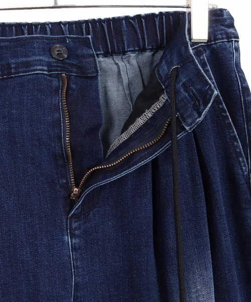 CAMBIO(カンビオ)の「mp13797- Stretch Denim Ribbed Hem Pants デニムパンツ(デニムパンツ・メンズ・ライトインディゴブルー/ダークインディゴブルー・S/M/L)」の20枚目の写真