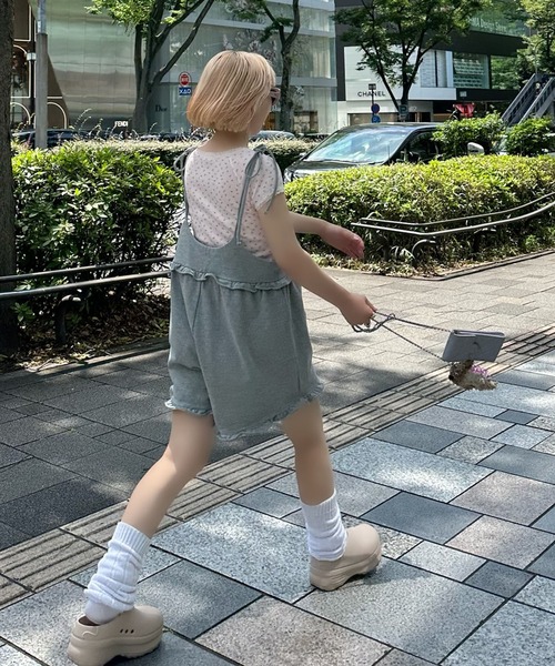 Alley Tokyo（アリートーキョー）の「小花ワッフルレースT（Tシャツ/カットソー・レディース・ピンク/オフホワイト/ベージュ・F）」の11枚目の写真