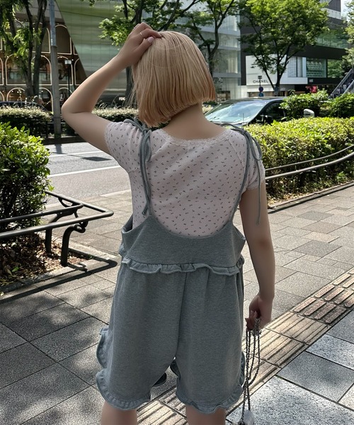 Alley Tokyo（アリートーキョー）の「小花ワッフルレースT（Tシャツ/カットソー・レディース・ピンク/オフホワイト/ベージュ・F）」の13枚目の写真