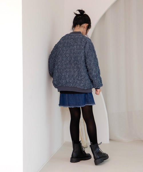 MAKE YOUR DAY(メイクユアデイ)の「フロントボタンデニムスカート■150.160cm(デニムスカート・キッズ・ブラック/ブルー・160/150)」の5枚目の写真