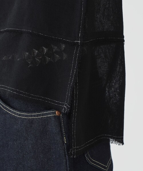maturely / メッシュ トップ ロングスリーブ（Tシャツ
