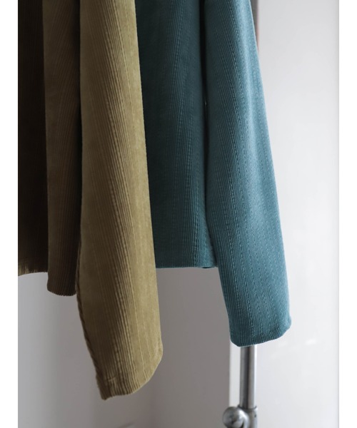 FIL DE FER（フィルデフェール）の「ベロアランダムリブ　ショートカーデ（カーディガン/ボレロ・レディース・ブルー/ライトグリーン・FREE）」の20枚目の写真