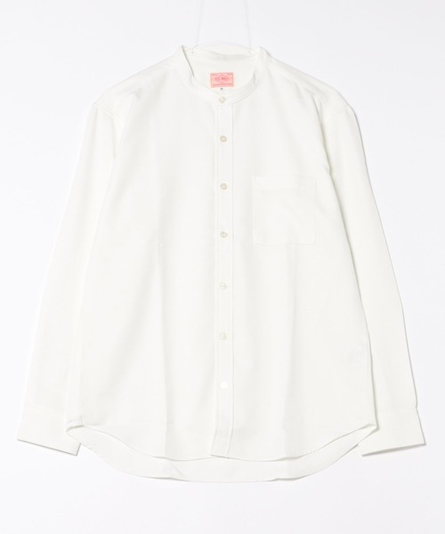 BIG MIKE（ビッグマイク）の「BIG MIKE ビックマイク バンドカラー ドライ リラックス 長袖 シャツ //// 102525342（シャツ/ブラウス・メンズ・ブラック/ホワイト/ベージュ・MEDIUM/X-LARGE/LARGE）」の2枚目の写真