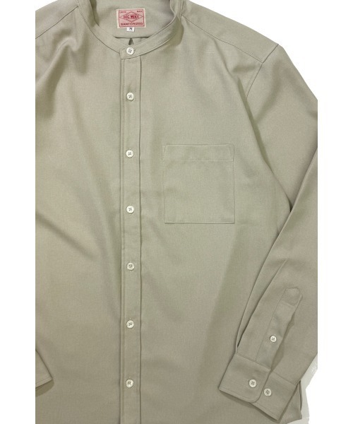 BIG MIKE（ビッグマイク）の「BIG MIKE ビックマイク バンドカラー ドライ リラックス 長袖 シャツ //// 102525342（シャツ/ブラウス・メンズ・ブラック/ホワイト/ベージュ・MEDIUM/X-LARGE/LARGE）」の11枚目の写真