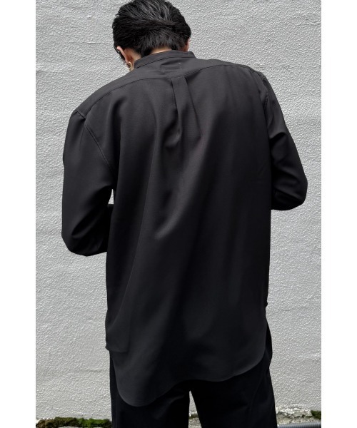 BIG MIKE（ビッグマイク）の「BIG MIKE ビックマイク バンドカラー ドライ リラックス 長袖 シャツ //// 102525342（シャツ/ブラウス・メンズ・ブラック/ホワイト/ベージュ・MEDIUM/X-LARGE/LARGE）」の16枚目の写真