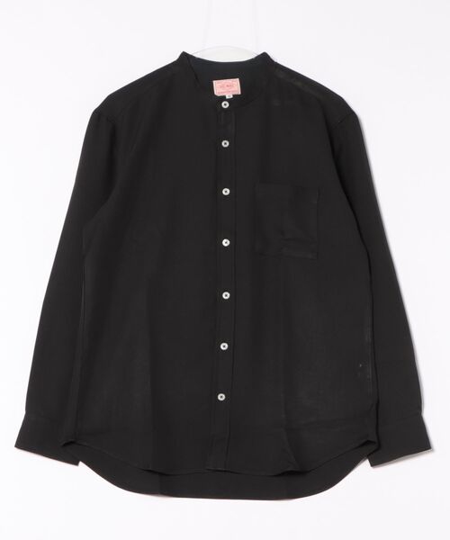 BIG MIKE（ビッグマイク）の「BIG MIKE ビックマイク バンドカラー ドライ リラックス 長袖 シャツ //// 102525342（シャツ/ブラウス・メンズ・ブラック/ホワイト/ベージュ・MEDIUM/X-LARGE/LARGE）」の19枚目の写真