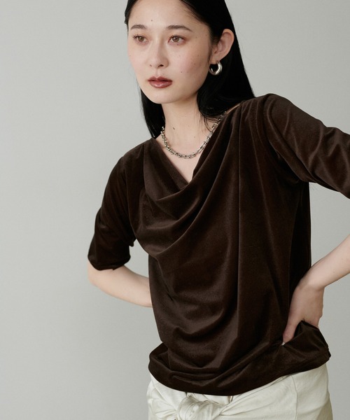 tシャツ 「LARUTA」ワッフル×ナイロンショルダープルオーバー レディース 楽天市場】 40代 ワッフル 長袖 Tシャツ プルオーバー 黒 グレー