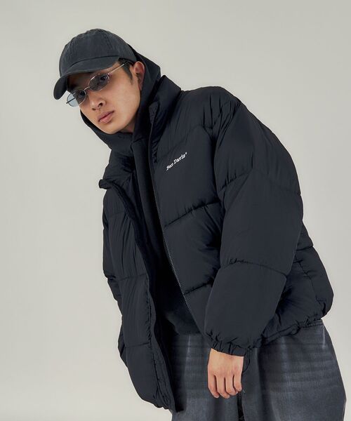 新品タグ付き定価33000円ファー付きネイビーの中綿ジャケット BEN DAVIS（ベンデイビス）】BD PUFFER JACKET / ジャケット 中綿