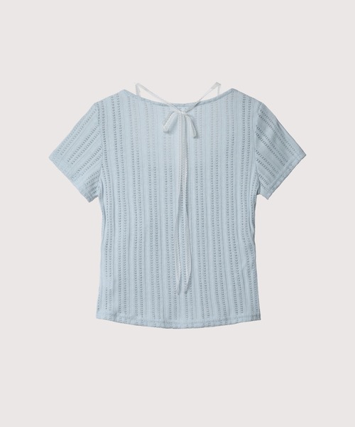 ラポミプチ ベイビーブルーリボントレーナー ラポミ プチ LA POMME petit Many Ribbon Sweat （Blue