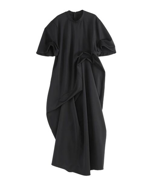 訳あり★ANDRESD フロッキードットワンピース　ブラック　S セール】flocky dot one piece フロッキードットワンピース