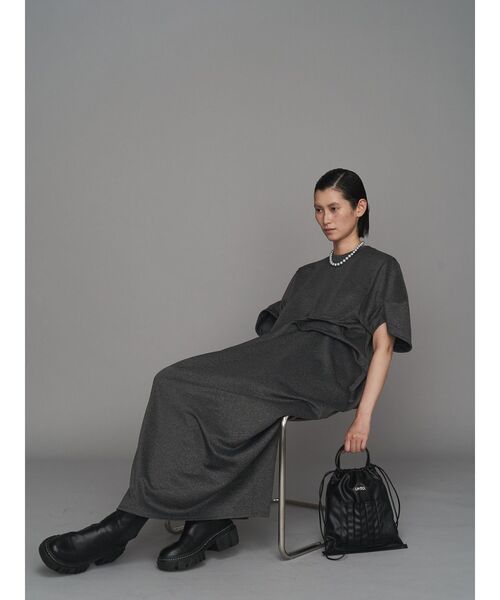 FLOW TACK OP / フロータックワンピース UN3D. ワンピース FLOW TUCK OP / フロータックワンピース