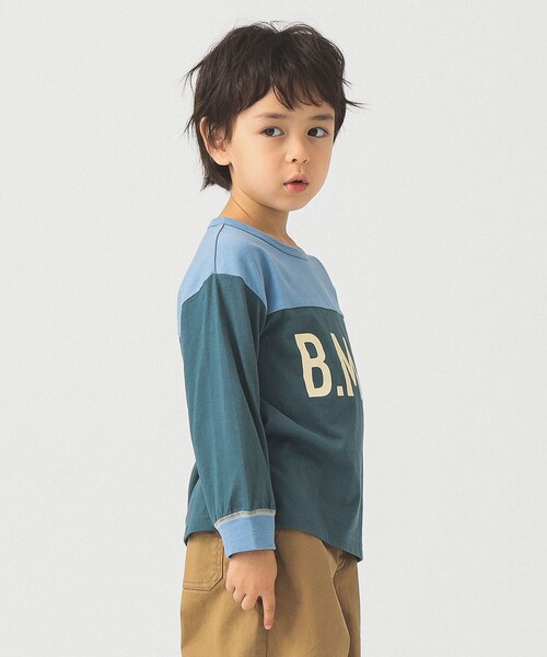 B:MING by BEAMS(ビーミングバイビームス)の「B:MING by BEAMS / プリント フットボール Tシャツ (100~140cm)(Tシャツ/カットソー・キッズ・グリーン/クリーム・140/110/100/130/120)」の18枚目の写真