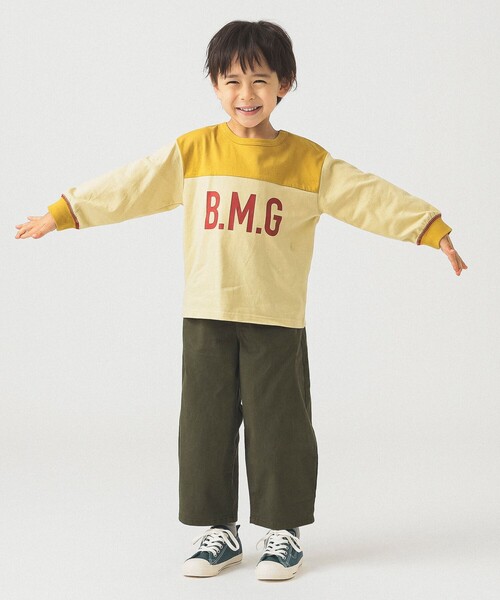 B:MING by BEAMS(ビーミングバイビームス)の「B:MING by BEAMS / プリント フットボール Tシャツ (100~140cm)(Tシャツ/カットソー・キッズ・グリーン/クリーム・140/110/100/130/120)」の14枚目の写真