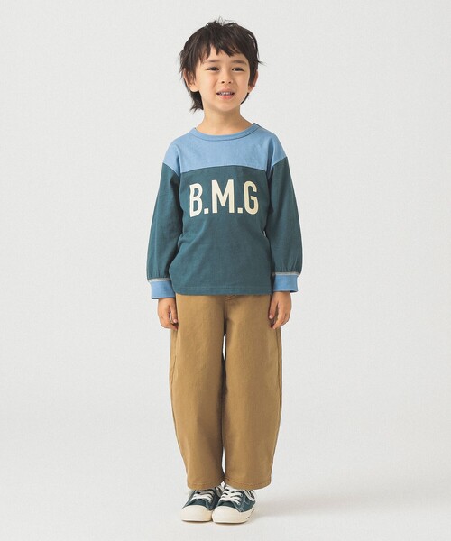 B:MING by BEAMS(ビーミングバイビームス)の「B:MING by BEAMS / プリント フットボール Tシャツ (100~140cm)(Tシャツ/カットソー・キッズ・グリーン/クリーム・140/110/100/130/120)」の13枚目の写真