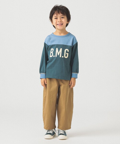 B:MING by BEAMS(ビーミングバイビームス)の「B:MING by BEAMS / プリント フットボール Tシャツ (100~140cm)(Tシャツ/カットソー・キッズ・グリーン/クリーム・140/110/100/130/120)」の12枚目の写真