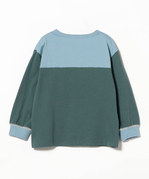 B:MING by BEAMS(ビーミングバイビームス)の「B:MING by BEAMS / プリント フットボール Tシャツ (100~140cm)(Tシャツ/カットソー・キッズ・グリーン/クリーム・140/110/100/130/120)」の5枚目の写真