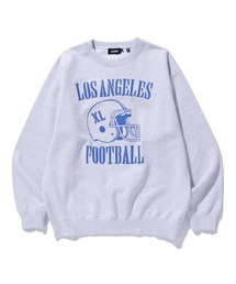 XLARGE(GNXg[W)LA FOOTBALL CREWNECK SWEATSHIRT(XEFbg)