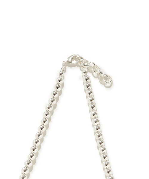 emmi（エミ）の「ボールショートネックレス（ネックレス・レディース・ホワイト/シルバー・F）」の5枚目の写真