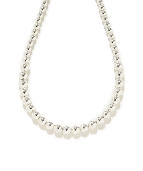 emmi（エミ）の「ボールショートネックレス（ネックレス・レディース・ホワイト/シルバー・F）」の6枚目の写真