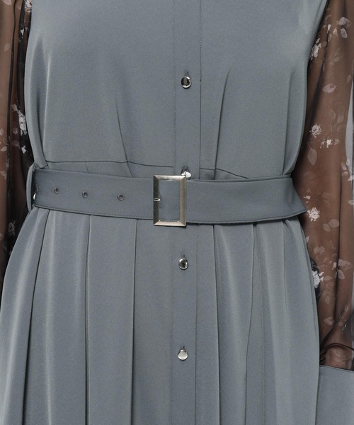 HARE（ハレ）の「ボタニカルシアーガラキリカエワンピース(HARE)（ワンピース・レディース・ブルーグレー/ブラック・FREE）」の11枚目の写真