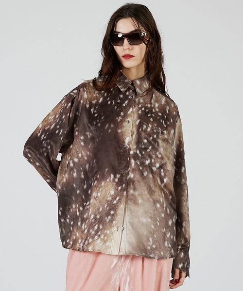 PRANK PROJECT(プランクプロジェクト)の「バンビプリントオーバーシャツ / Bambi Print Overshirt(シャツ/ブラウス・レディース・マルチ・FREE)」の5枚目の写真
