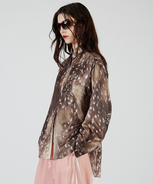 PRANK PROJECT(プランクプロジェクト)の「バンビプリントオーバーシャツ / Bambi Print Overshirt(シャツ/ブラウス・レディース・マルチ・FREE)」の6枚目の写真
