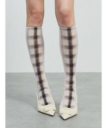 SORIN(\@)Sheer Check High Socks(\bNX/C)