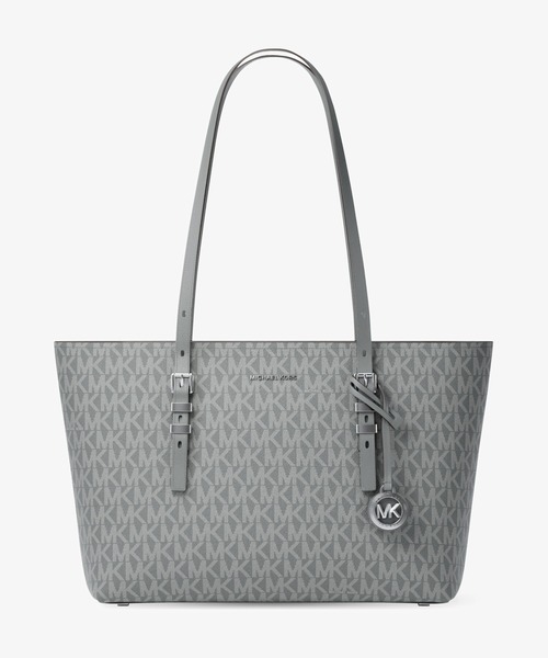 MICHAEL KORS(マイケルコース)の「QUINN レザー トップジップ トート ミディアム - MKシグネチャー(トートバッグ・レディース・グレー系・FREE)」の1枚目の写真