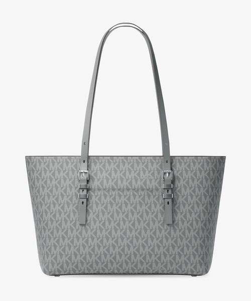 MICHAEL KORS(マイケルコース)の「QUINN レザー トップジップ トート ミディアム - MKシグネチャー(トートバッグ・レディース・グレー系・FREE)」の4枚目の写真