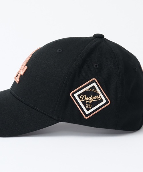 MLB KOREA ベースボールロゴキャップ 日本未発売商品】MLB Korea ダイヤモンド刺繍ロゴパッチベース