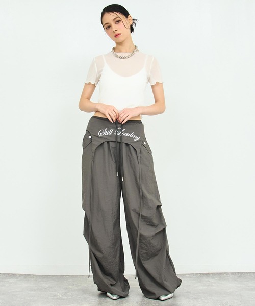 ANAP(アナップ)の「2WAYボリュームパンツ(その他パンツ・レディース・ダークグレー/ブラック/ベージュ・FREE)」の11枚目の写真