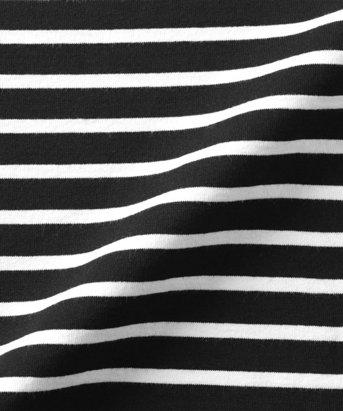 無印良品（ムジルシリョウヒン）の「紳士　洗いざらし太番手ボートネック九分袖Ｔシャツ（Tシャツ/カットソー・メンズ・ホワイト系/ネイビー系/ダークブラウン系/ブラック系・S/M/L/XL）」の14枚目の写真