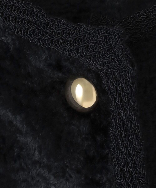 セール】ベロアニットジャケット（カーディガン/ボレロ）｜allureville