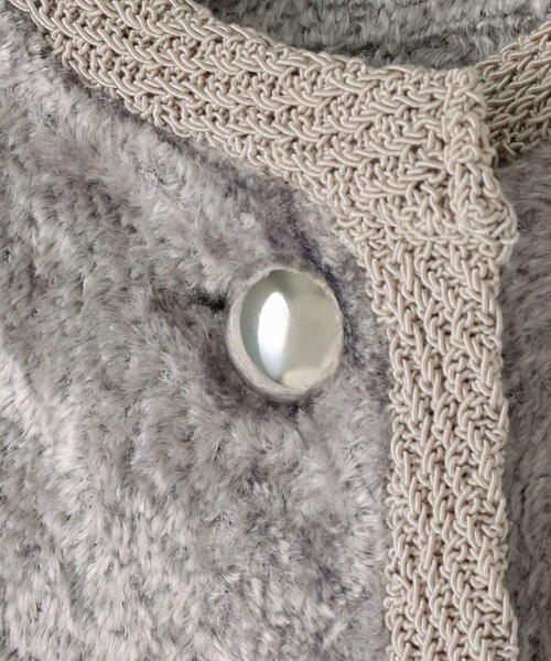 セール】ベロアニットジャケット（カーディガン/ボレロ）｜allureville