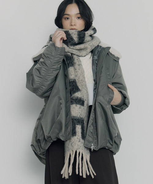 セール】【CLANE/クラネ】CLANE LOGO MUFFLER/ロゴマフラー（マフラー