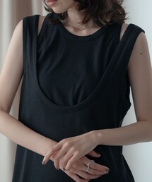 GALLEST（ギャレスト）の「タンクトップレイヤードワンピース（ワンピース）」