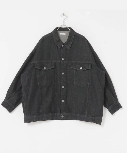 ITEMS URBANRESEARCH（アイテムズ アーバンリサーチ）の「デニムオーバーJK（その他アウター・レディース・ブラック/インディゴブルー・FREE）」の9枚目の写真
