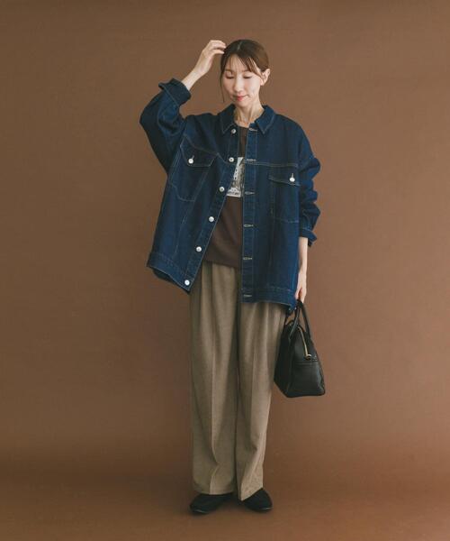 ITEMS URBANRESEARCH（アイテムズ アーバンリサーチ）の「デニムオーバーJK（その他アウター・レディース・ブラック/インディゴブルー・FREE）」の14枚目の写真