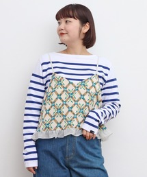 Dot&Stripes CHILD WOMAN | チェックフラワープリント キャミブラウス(シャツ/ブラウス)