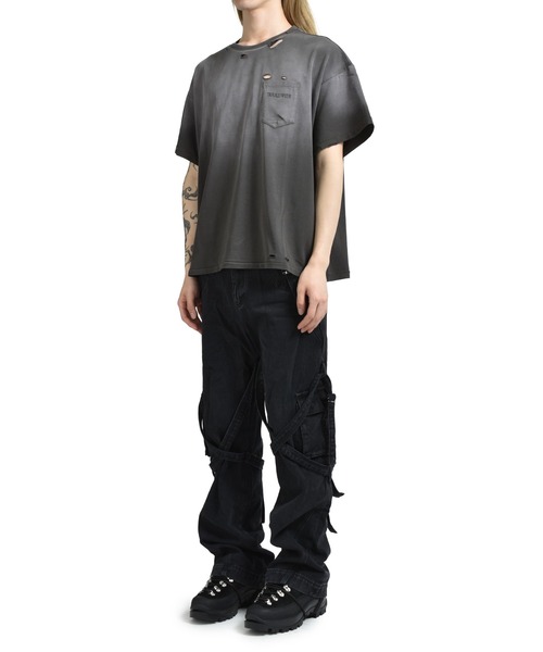 Troubled Waters(トラブルウォーター)の「HANGOVER TEE(Tシャツ/カットソー・メンズ・ブラウン・SMALL/MEDIUM/LARGE)」の4枚目の写真