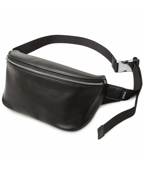 REGiSTA(レジスタ)の「REGiSTA Pu-Leather Waist Pouch(ボディバッグ/ウエストポーチ・メンズ・ブラック・FREE)」の1枚目の写真
